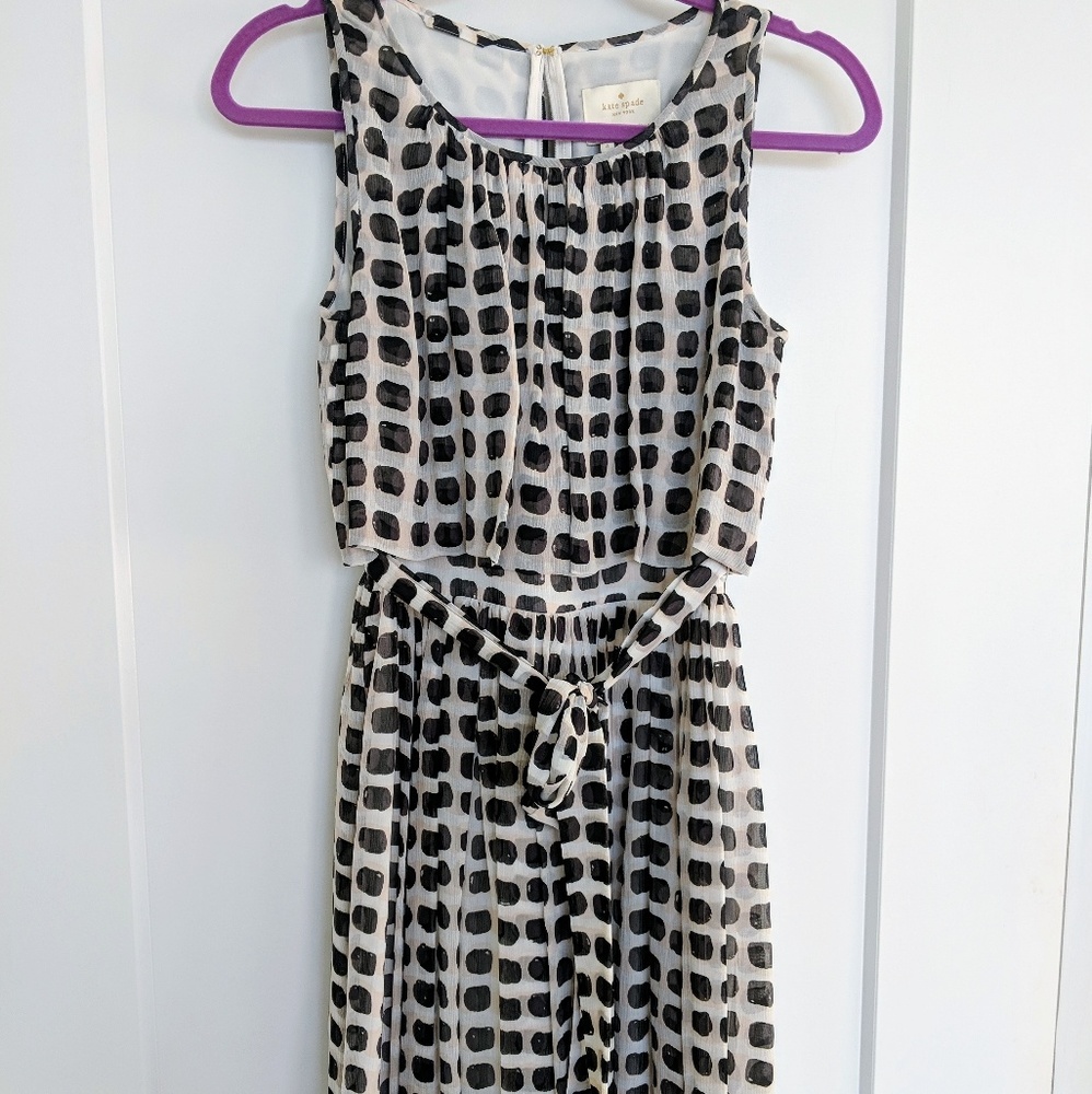 Kate Spade island stamp chiffon dress - Picture 5 of 8